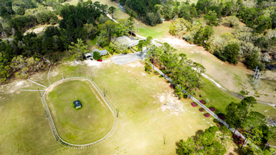 Aerial image of Potter's Community Center in Albany Georgia